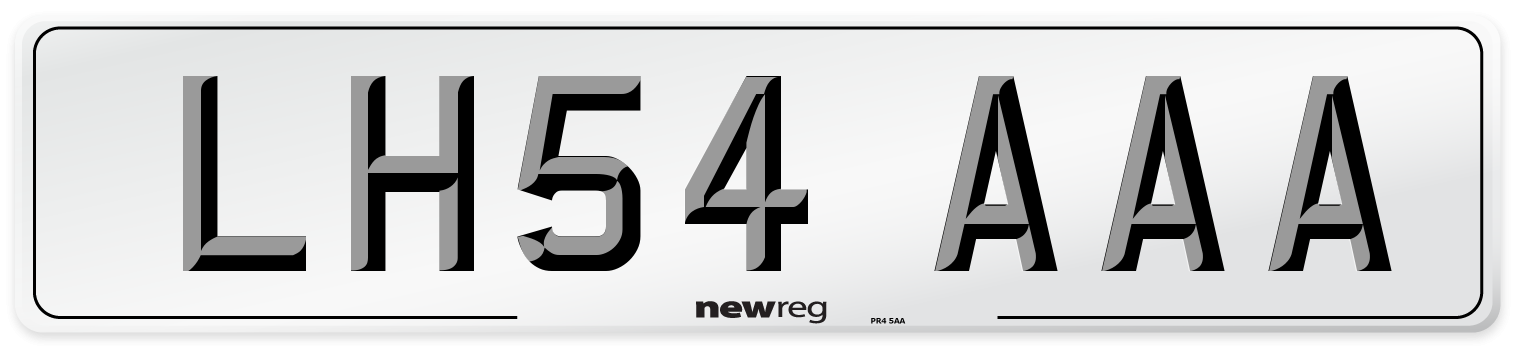 LH54 AAA Number Plate from New Reg